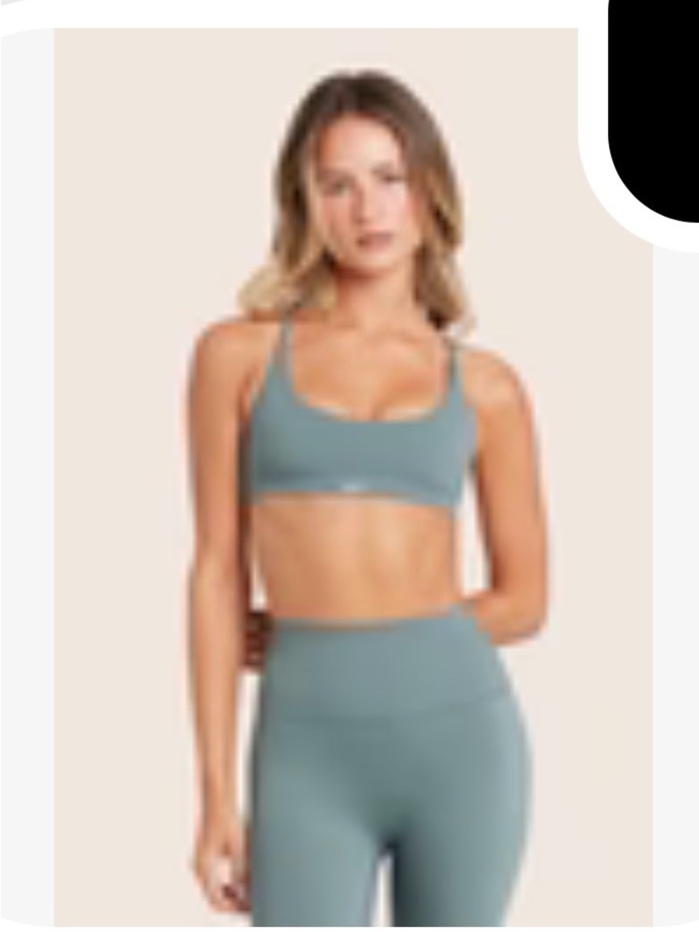 Set Active AIRLUXE™ BREATHE Y STRAP BRA - BAY - Bay / S